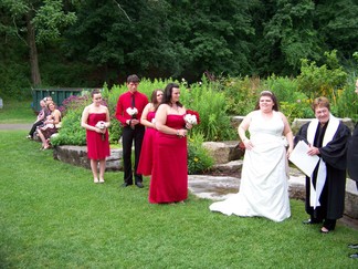 David and Nina's Wedding, Schenectady Rose Garden, NY.