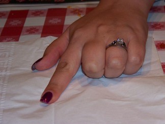 Nina's engagement ring.
