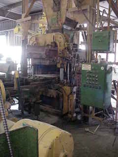 Brick making machine.