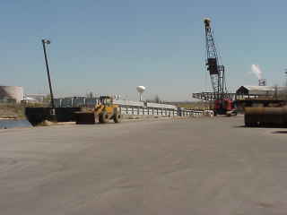 Empty barge.