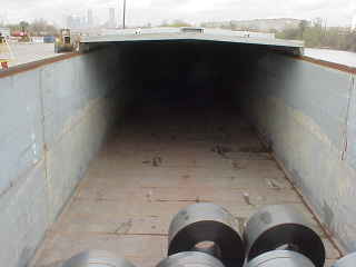 Inside of barge.
