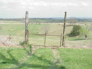 Pasture gate.