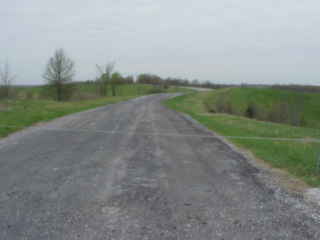 Highway between pastures.