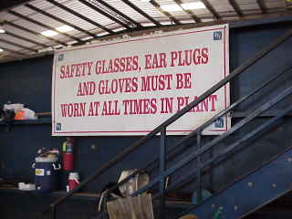 Saftey equipment sign.