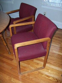 Salvation Army Chairs.