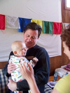 Visitor and Dad.