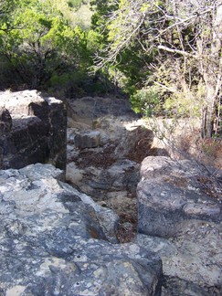 top of hill, Camp El Tesoro.