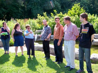 Rehearsal, Schenectady Rose Garden, NY.