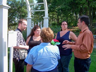 Rehearsal, Schenectady Rose Garden, NY.