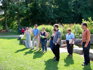 Rehearsal, Schenectady Rose Garden, NY.