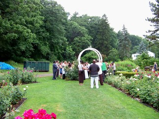 David and Nina's Wedding, Schenectady Rose Garden, NY.