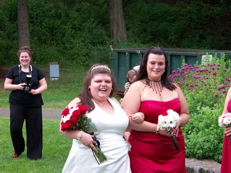 David and Nina's Wedding, Schenectady Rose Garden, NY.