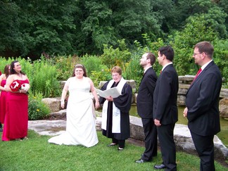David and Nina's Wedding, Schenectady Rose Garden, NY.