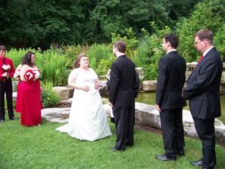David and Nina's Wedding, Schenectady Rose Garden, NY.