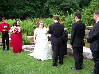 David and Nina's Wedding, Schenectady Rose Garden, NY.