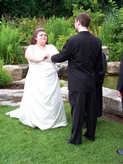 David and Nina's Wedding, Schenectady Rose Garden, NY.