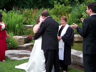 David and Nina's Wedding, Schenectady Rose Garden, NY.