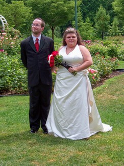 David and Nina's Wedding, Schenectady Rose Garden, NY.