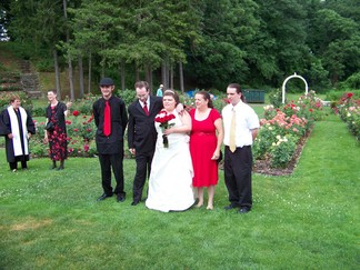 David with Nina and her family.