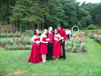 David and Nina's Wedding, Schenectady Rose Garden, NY.