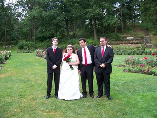 David and Nina's Wedding, Schenectady Rose Garden, NY.