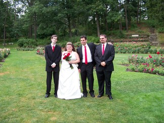 David and Nina's Wedding, Schenectady Rose Garden, NY.