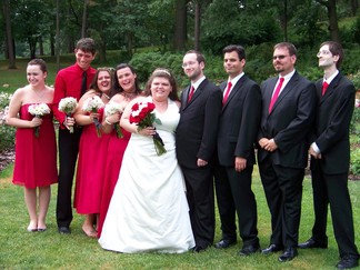 David and Nina's Wedding, Schenectady Rose Garden, NY.