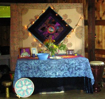 Puja, Main Hall, Arnot Forest Camp, NY.