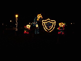 Albany NY Capital Holiday Lights In The Park, Albany, NY.