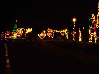 Albany NY Capital Holiday Lights In The Park, Albany, NY.