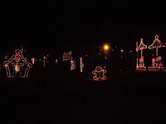 Albany NY Capital Holiday Lights In The Park, Albany, NY.