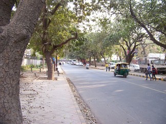 Road to YMCA, New Delhi, India.