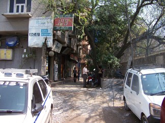 Entrance to the Tibetan Camp, New Delhi, India.