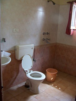 Tara Guest House Bathroom, New Delhi, India.