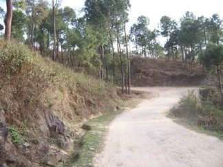 Roads from Sherab Ling Monastery.