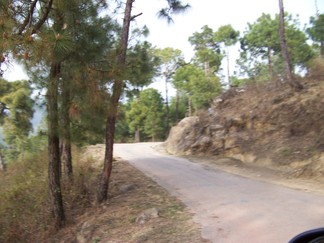 Roads from Sherab Ling Monastery.