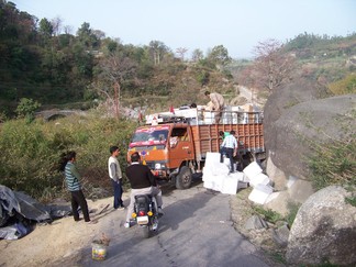 Roads from Sherab Ling Monastery.