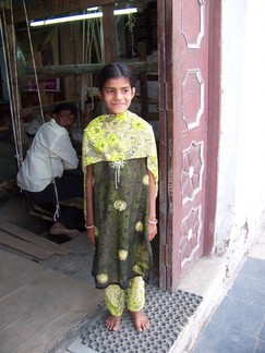 Aurangabad weaving shop, India.