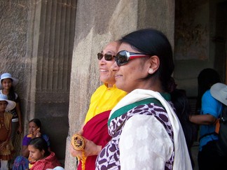 Lamala and another cave visitor.