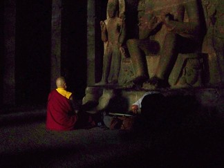 Lamala meditating.