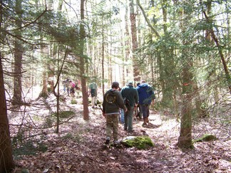 Trail Blazing at Grafton State Park, NY.