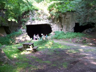Summer Solstice chants at Widow Jane's Mine, NY.