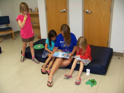 Stella, Emma, Dora (staff), and Sarah.