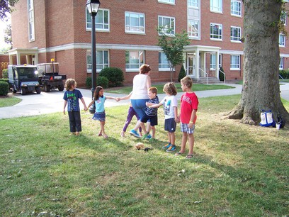 William, Emma, Charlotte (hidden), Mandy (staff), Coe, Sebastion, and Wyatt.