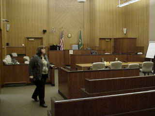 Clark County Superior Court Room.