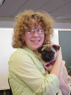 Katie and puppy.