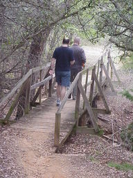 Scott and Mike, Camp El Tesoro Bridge.