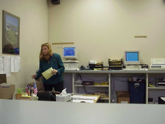 Kathy in ETS Office.