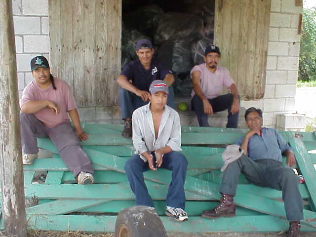 Crew members.
