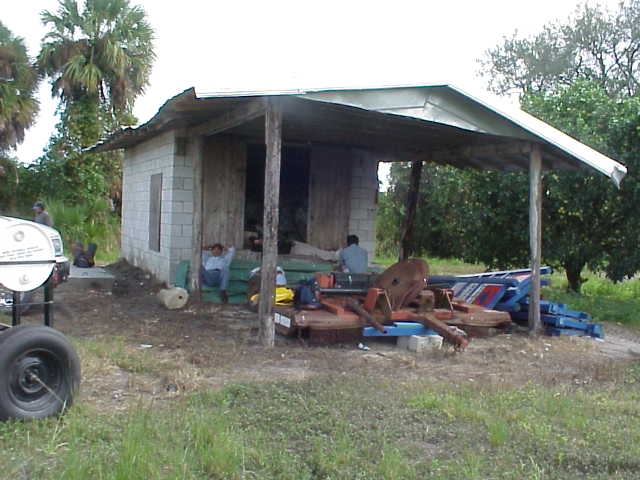 Shack at Blue Goose Groves.
